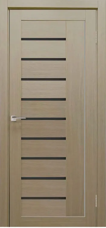 Фото Межкомнатная дверь Легенда Y-4 Тон Неаполь Остекление Лакобель черное